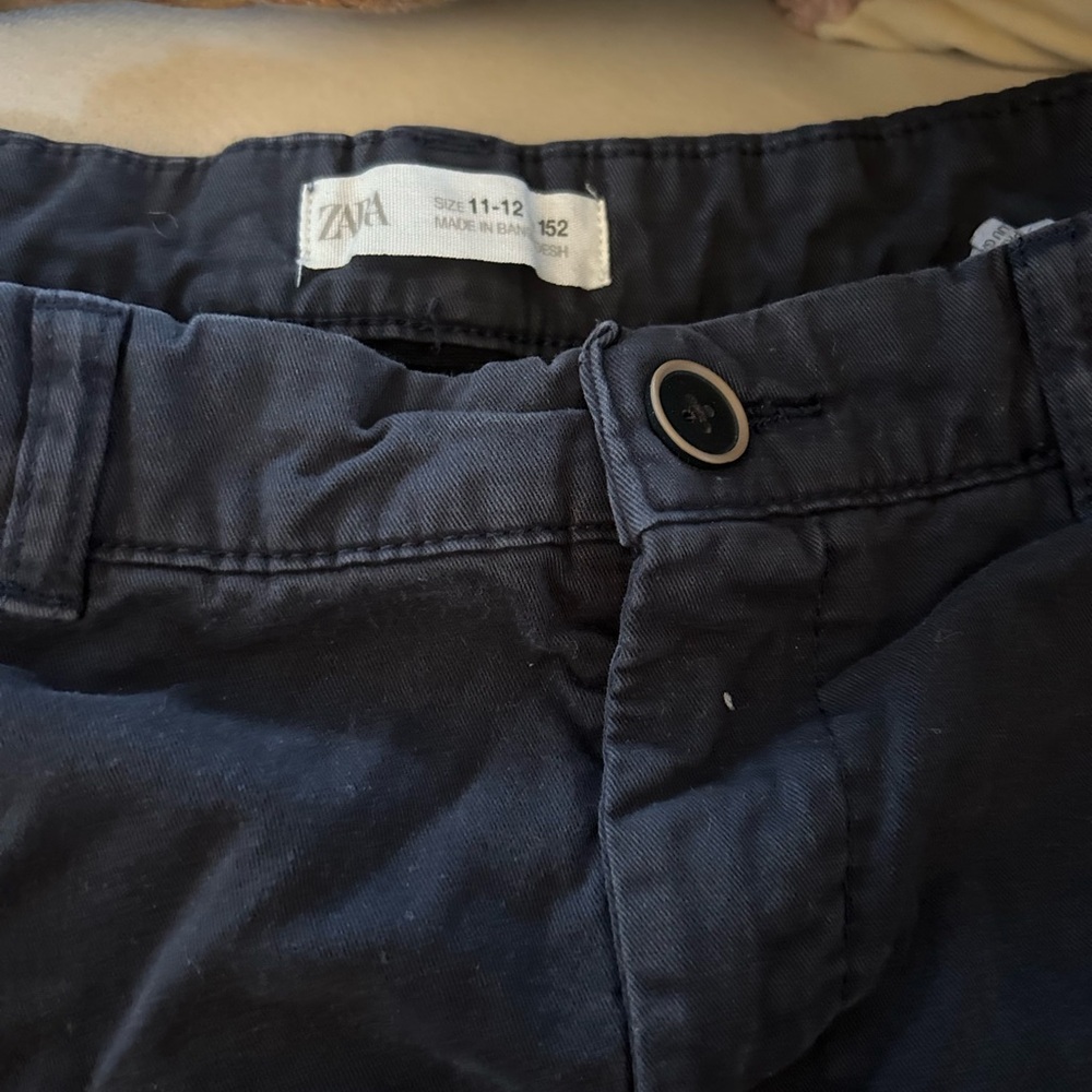 Zara Men's Dark Blue Chinos